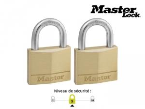 2 cadenas laiton massif 40mm avec anse 140EURT Masterlock