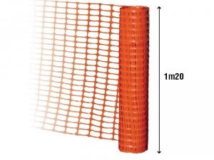 Barrière de signalisation orange 1m20 traité anti UV