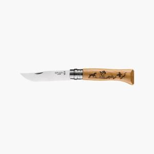 Couteau Opinel N°08 Animalia chêne Chien