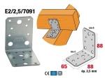 Équerre structurelle E2/2,5/7091 65x88x88 ép. 2,5 mm SIMPSON