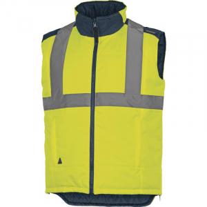 Gilet FIDJIHV GILET CHAUD HAUTE VISIBILITÉ RÉVERSIBLE POLYESTER OXFORD ENDUIT PU