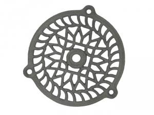 Grille d'aération ronde fonte fixe 160 mm