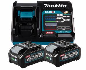 Pack énergie 2 batterie XGT 40Vmax 4Ah + chargeur rapide 191L77-9 Makita