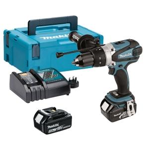 Perceuse visseuse à percussion 18V Li-Ion 5 Ah ø13 mm DHP458RTJ Makita