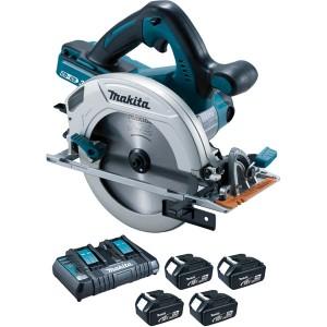 Scie circulaire 36 V => 2 x 18 V Li-Ion   Ø 190 mm (4 batteries)Makita