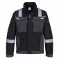 Veste travail noir/gris liseré bleu WX3 FR602